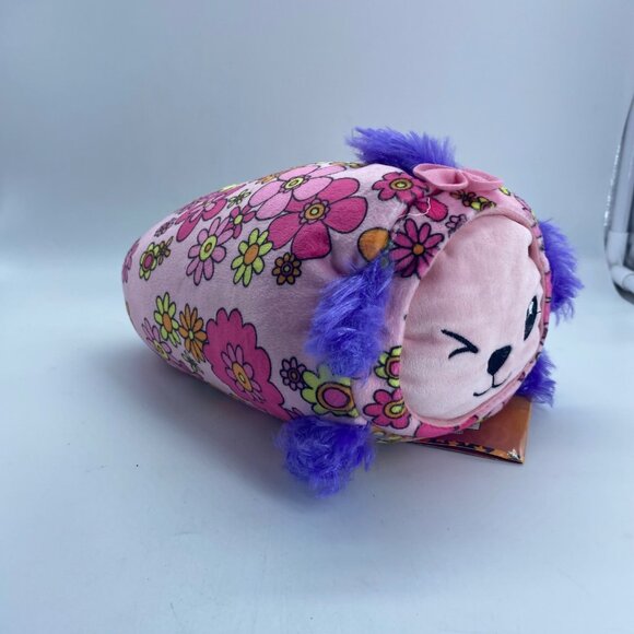 Moosh-Moosh Slumber Plushies Francine the Poodle Dog Puppy Floral Plush Pillow - Picture 3 of 9